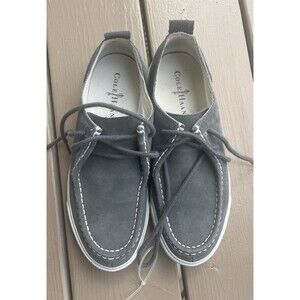 COLE HAAN Men's Eyelet Lace Up Casual Shoes C12 C10579 Grey with White Size 8M